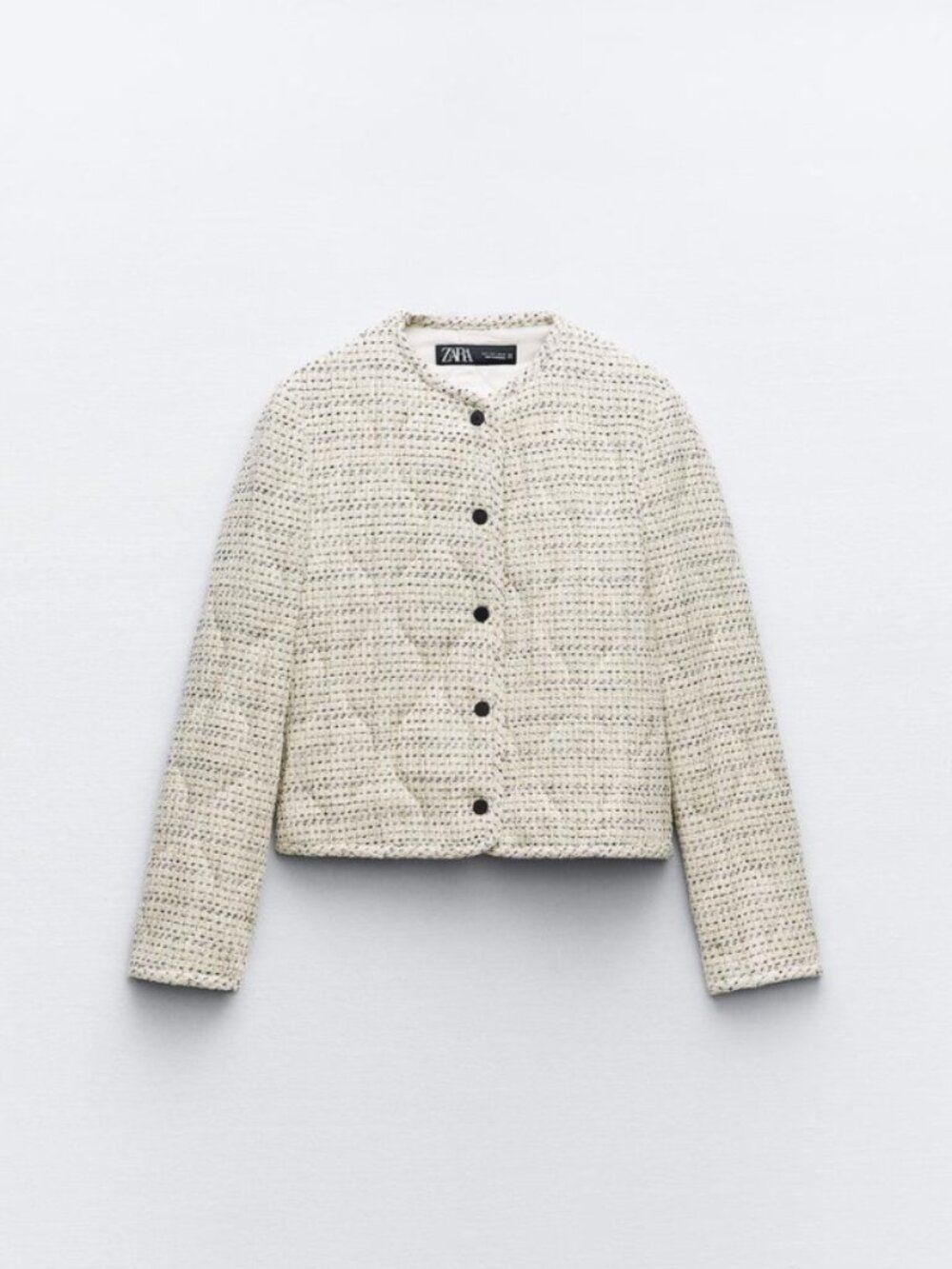 Zara TEXTURED QUILTED JACKET